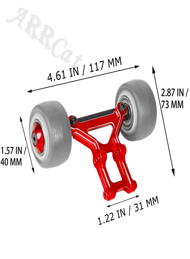 ARRCat Aluminum Wheelie Bar Set Upgrades Part for Typhon 6S BLX,Outcast 6S BLX,Kraton 6S BLX,Talion 6S BLX,Notorious 6S BLX,ARRCat Hops Up Upgrades Part,Replace AR320366 (Red) - Image 5